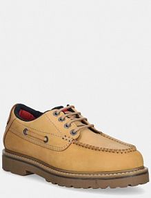 Półbuty sznurowane Tommy Jeans  beżowe męskie EM0EM01703