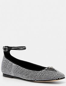 Baleriny Guess  srebrne damskie FLPLVS.SAT02.BLACK