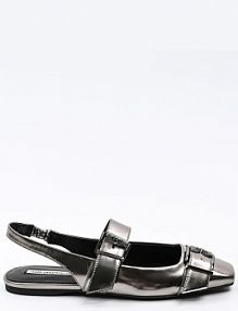 Baleriny Karl Lagerfeld  srebrne damskie KL40186A.0SL