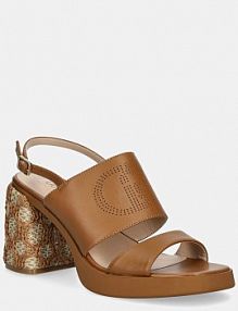 Sandały na słupku Liu Jo  brązowe SA5095P0102S1853