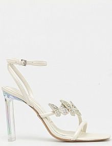 Sandały na słupku ALDO  beżowe 13966708