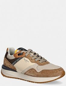 Sneakersy Pepe Jeans  brązowe męskie PMS60041