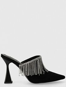 Klapki na szpilce Karl Lagerfeld  czarne KL32004.000