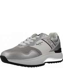 Buty PEPE JEANS KIMI MESH W Srebrny damskie