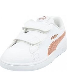 Dziecięce/Młodzieżowe Smash Ekologiczne Skórzane Buty Sportowe PUMA