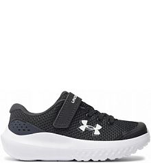 Buty dziecięce UNDER ARMOUR 3027104-001 na rzepę czarne siateczka 31,5