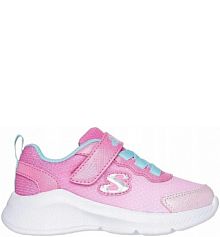 Buty dziecięce SKECHERS sportowe 303579N-PKLB różowe na rzepę lekkie 25