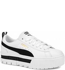 Damskie buty sportowe sneakersy na platformie białe PUMA MAYZE