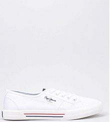 Buty PEPE JEANS BRADY BASIC W Biały damskie