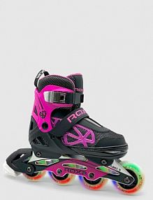 Rolki regulowane dziecięce Heart Alu Kid ROXA