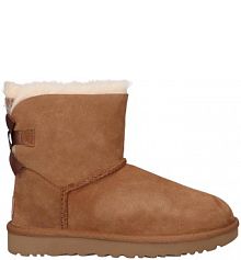 Buty damskie śniegowce UGG Mini Bailey Bow II - 1016501-CHE