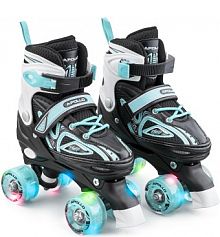 Apollo Super Quad LED ABEC7 regulowane rolki dziecięce