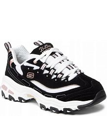 Buty damskie SKECHERS D'LITES 13154-BKRG sneakersy niskie sportowe 36,11