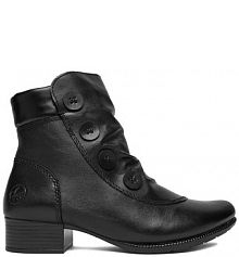 Botki na obcasie Rieker czarne CEO-78659-00