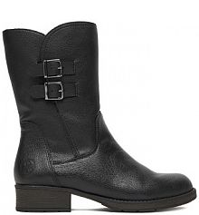 Botki na obcasie Rieker czarne Z9571-00