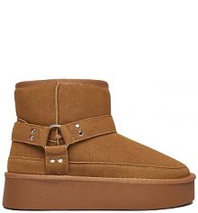 Botki na obcasie Jenny brązowe CEO-HY67011-1