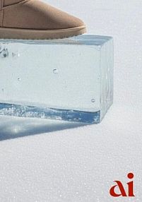 Ciemnobeżowe Śniegowce z Niską Cholewką Retira Renee damskie