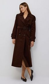 Skórzane baleriny Reserved bordowe damskie 080FF-83X