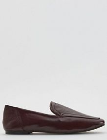 Skórzane loafersy Reserved bordowe 105FF-83X