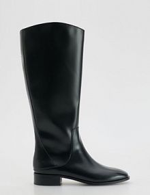 Kozaki na niskim obcasie Reserved czarne damskie 118HS-99X