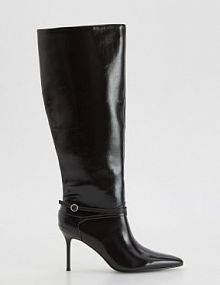 Kozaki na obcasie Reserved bordowe damskie 298FF-83X