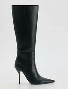 Kozaki na szpilce Reserved czarne damskie 364FF-99X