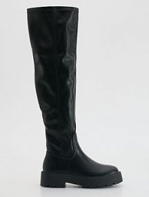 Wysokie kozaki Reserved czarne damskie 366FF-99X