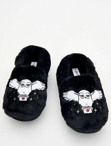 Puszyste kapcie Harry Potter Reserved czarne dziecięce 4464X-99X