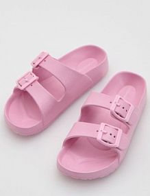 Klapki z pianki Reserved różowe dziecięce 532HV-30X