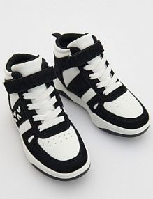 Sneakersy z łączonych materiałów Reserved białe dziecięce 556HG-00X