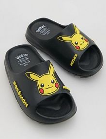 Klapki Pokémon Reserved czarne dziecięce 576HV-99X