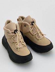 Buty trekkingowe z ociepleniem Reserved beżowe dziecięce 670HG-08X