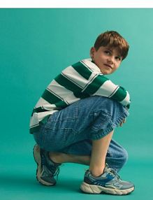 Klasyczne sneakersy Reserved turkusowe dziecięce 742FS-66X