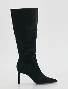 Kozaki na obcasie Reserved czarne damskie 887FE-99X