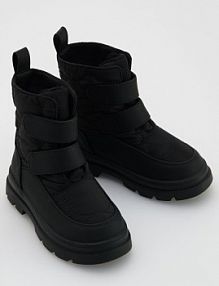 Śniegowce na rzepy Reserved czarne dziecięce 935GT-99X