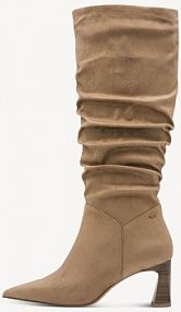 Kozaki Tamaris beżowe damskie