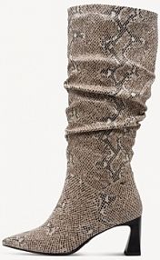 Kozaki Tamaris beżowe damskie