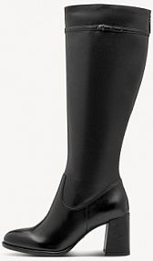 Kozaki Tamaris czarne damskie