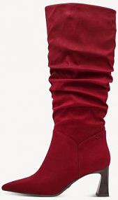 Kozaki Tamaris czerwone damskie