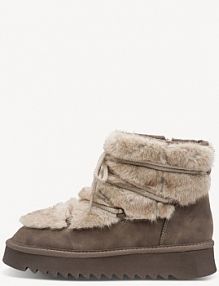 Botki na obcasie Tamaris beżowe