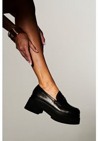 Mokasyny Carinii czarne damskie