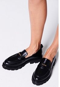 Mokasyny Carinii czarne damskie