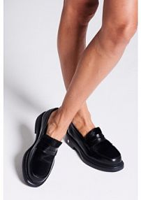 Mokasyny Carinii czarne damskie