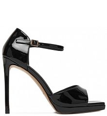 Sandały na szpilce Eva Minge czarne 