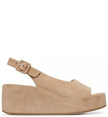 Sandały na koturnie HÖGL brązowe 