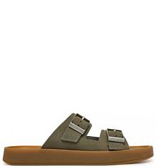 Klapki Calvin Klein zielone męskie 