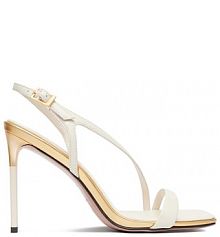 Sandały na szpilce Eva Minge kremowe 