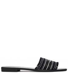 Klapki KARL LAGERFELD czarne damskie 