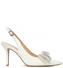 Szpilki Eva Minge białe 