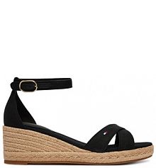 Espadryle Tommy Hilfiger czarne damskie 